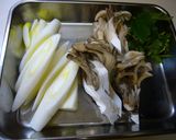 焼きねぎと舞たけの卵とじ丼☆作り方1写真
