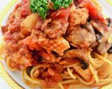 イカとツナの塩こうじ風味トマトパスタ作り方6写真