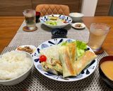鶏とバジルシソチーズ春巻き作り方4写真