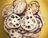 ☆ケールとれんこんの胡麻マヨサラダ☆作り方1写真