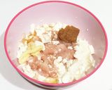 お鍋に【鶏胸肉と豆腐のヘルシーつくね】作り方2写真