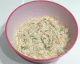 お鍋に【鶏胸肉と豆腐のヘルシーつくね】作り方3写真
