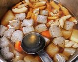 美味しいモツ煮 あれば圧力鍋使用作り方5写真