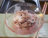 マグロ胃袋のおろしネギぽん酢作り方5写真