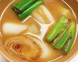 冬の甘いねぎを使った焼きネギ味噌汁☆*。作り方7写真