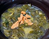 業スー調味料♪つるむらさきの食べるスープ作り方6写真