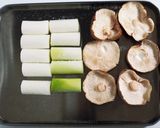 フライパンで！焼きネギと焼きしいたけ作り方1写真
