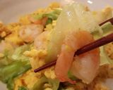 えびとレタスと玉子の中華炒め。作り方5写真