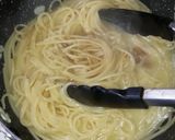 フライパン一つで明太子パスタ作り方5写真