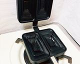 ブラックホットサンドメーカーホットサンド作り方1写真