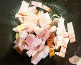 原形ベーコンブロックの和風パスタ作り方3写真