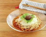 ヘルシー☆豆腐干のねり梅とろろがけ作り方3写真