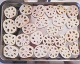 レンコンのはさみ焼き☆甘酢だれ作り方1写真
