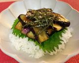 茄子のタレ丼作り方4写真