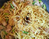 アスパラとふわふわ卵の焼きそば作り方8写真