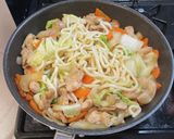 ロピア味付鶏肉塩レモンで洋風焼きうどん作り方27写真