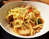 ロピア味付鶏肉塩レモンで洋風焼きうどん作り方30写真