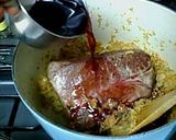 豚肩ロースときのこの赤ワイン煮　作り方3写真