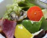 ちょっと大人な、たっぷり野菜ワイン蒸し作り方15写真