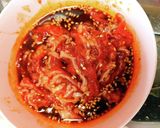 お弁当★韓国人の旨辛プルコギ★賄いご飯作り方1写真