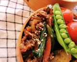 お弁当★韓国人の旨辛プルコギ★賄いご飯作り方7写真