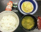 【病院】ちりめんときゃべつ炒め【朝食】作り方5写真