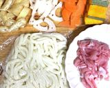 冬至☆豚汁うどん作り方1写真