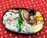 12/20 混ぜご飯と唐揚げ弁当。作り方5写真