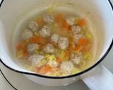 【離乳食完了期】旨みジュワ～肉団子スープ作り方4写真