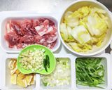 塩漬け白菜と豚こま肉のピリ辛炒め作り方1写真