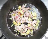 塩漬け白菜と豚こま肉のピリ辛炒め作り方5写真