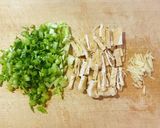 大根の葉と油揚げの生姜ふりかけ作り方1写真