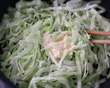 素材一品！キャベツのカレーマヨ炒め作り方2写真