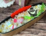 師走16　炒飯　クリスマス弁当作り方5写真