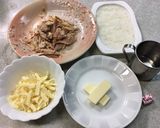 余ったローストチキンやツナ缶でリゾット！作り方1写真