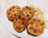 レンコンのはさみ焼き☆甘酢だれ作り方6写真