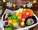 師走14　クリスマスなオムライス弁当作り方5写真