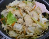 簡単！手羽元の胡麻味噌野菜炒め作り方5写真