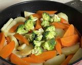 煮込まない♪生姜焼き肉じゃが作り方6写真