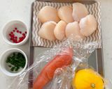 ホタテのカルパッチョ明太マヨソース作り方1写真