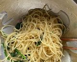 大根とほうれん草でさっぱり冷製和風パスタ作り方5写真