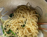 大根とほうれん草でさっぱり冷製和風パスタ作り方5写真