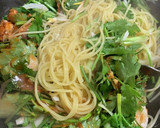 鯖缶とパクチーの東南アジアの食堂風パスタ作り方4写真