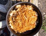 キャンプ飯 残った焼そばでホットサンド作り方1写真
