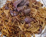 鹿肉de焼きそば作り方7写真