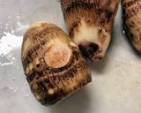簡単おつまみ！レンチン里芋の海苔のっけ作り方1写真