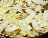 白菜の卵とじとん作り方1写真