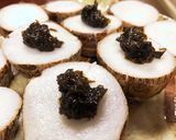 簡単おつまみ！レンチン里芋の海苔のっけ作り方5写真