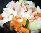 かぼちゃと生姜のチキンカレー作り方1写真