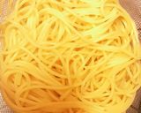 ほうれん草アスパラのトマトクリームパスタ作り方2写真